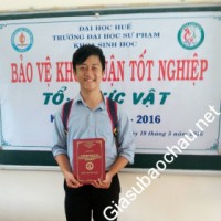Gia sư giỏi Đại học Sư phạm-Đại học Huế chuyên dạy kèm môn Hóa, Sinh học