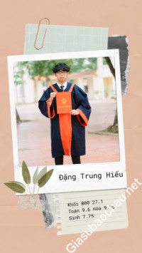 Gia sư giỏi Đại học Quốc gia Hà Nội chuyên dạy kèm môn Toán, Hóa
